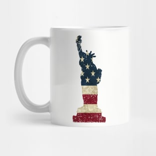 American Flag Statue of Liberty Mug